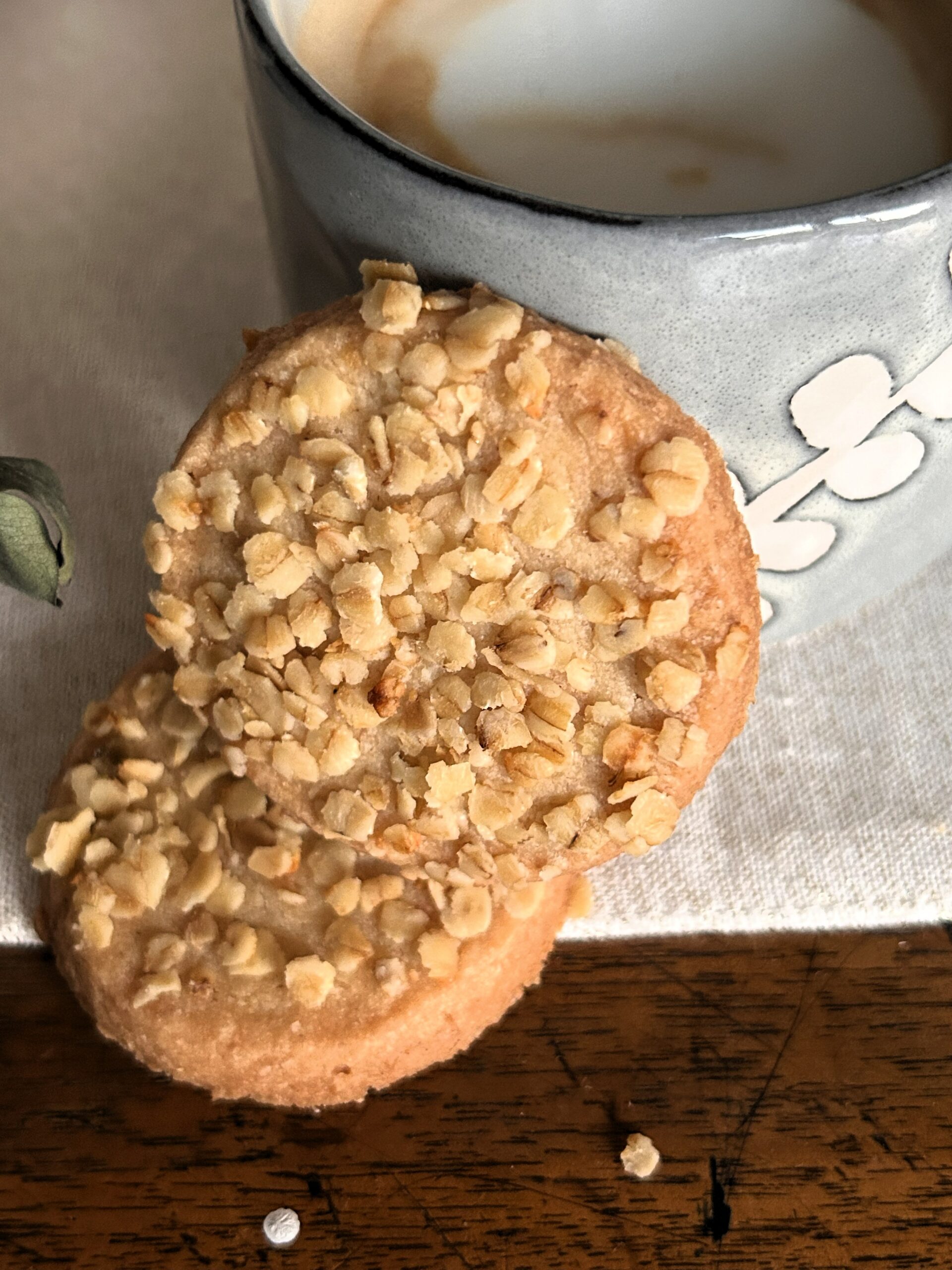 Biscoitos integrais de aveia (veganos)