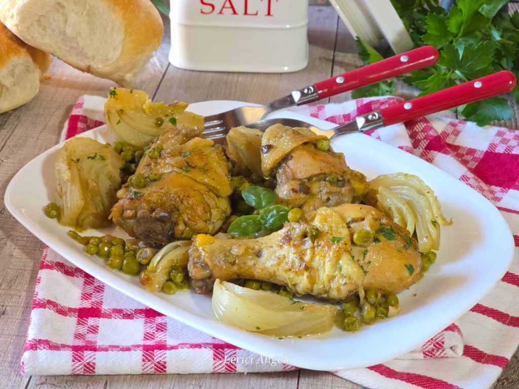 Frango com Ervilhas, Funcho e Açafrão: macio e saboroso