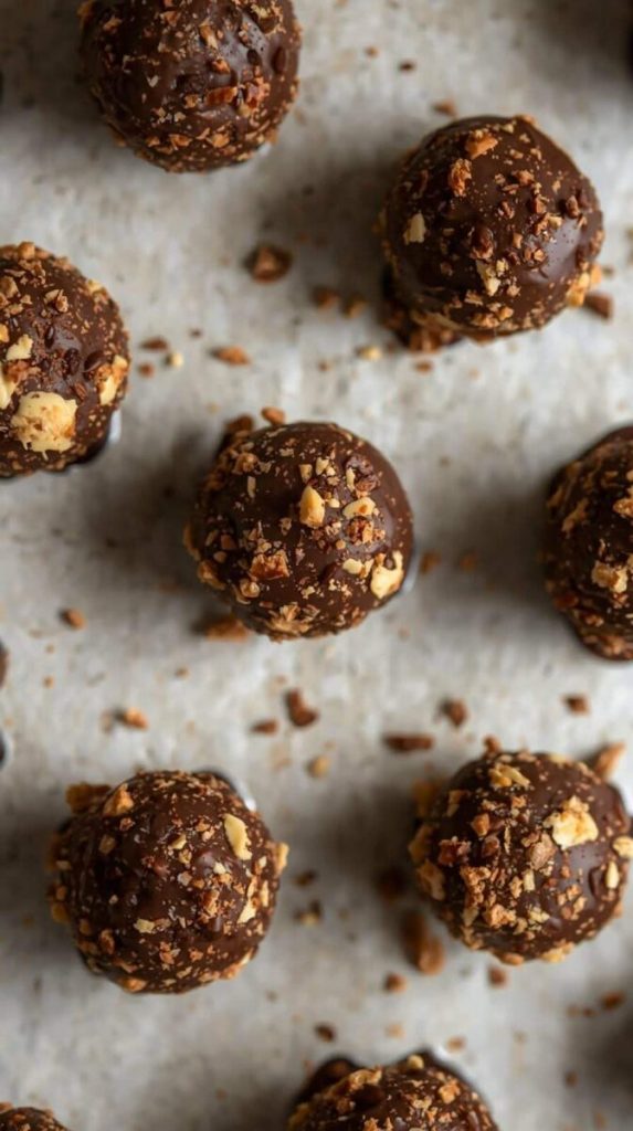 Bombons veganos de chocolate