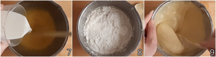 c. fazer a massa base do plumcake salgado