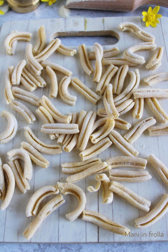 Casarecce feitas em casa com o Kenwood