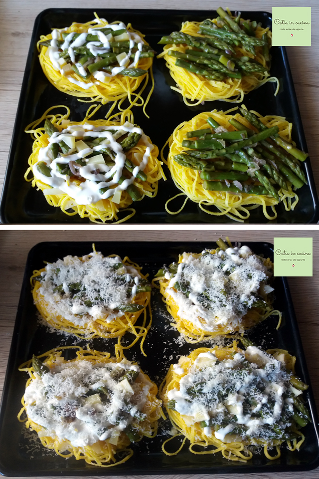 chitarrine com aspargos e scamorza steps3-4