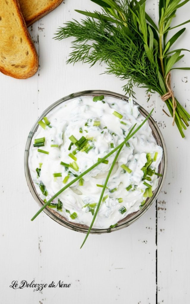 creme de queijo com ervas