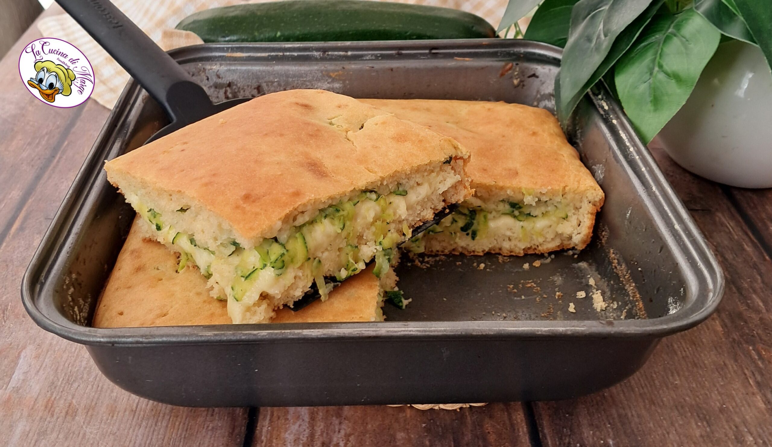 Focaccia rápida com abobrinha 
