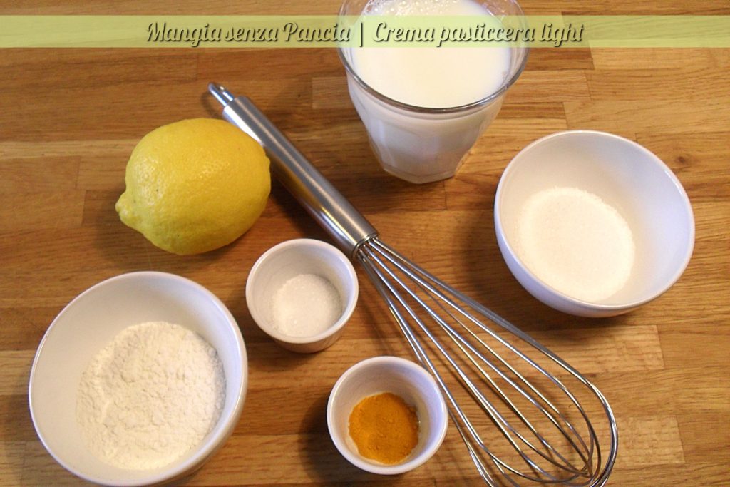 Creme de confeiteiro light, receita sem ovos, Mangia senza Pancia