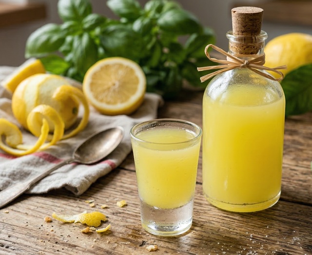 Limoncello feito em casa
