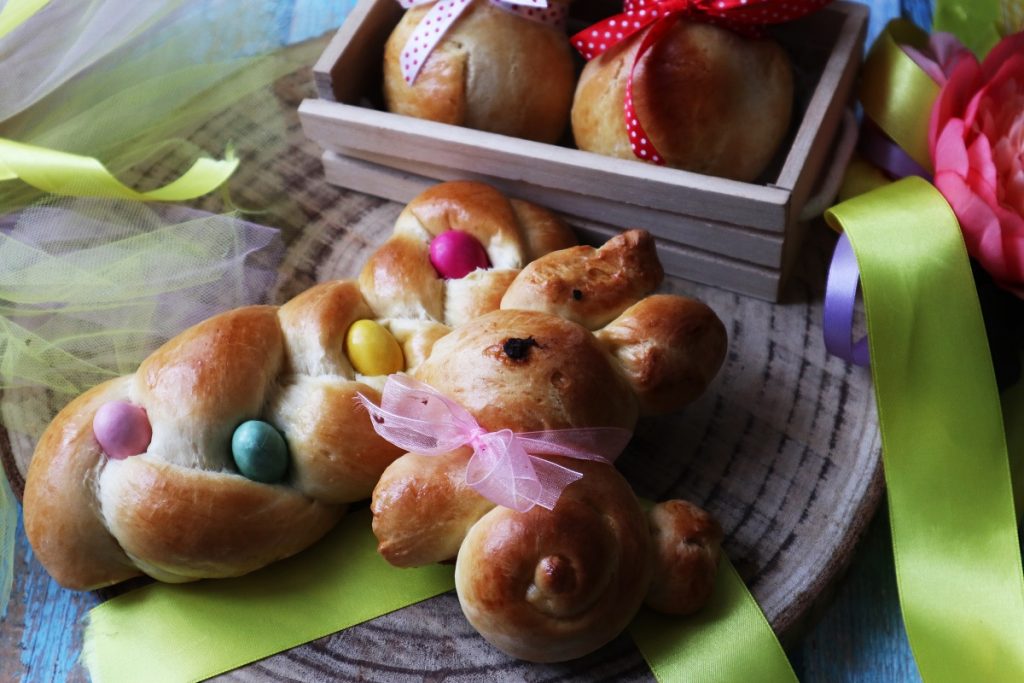 Pão brioche de Páscoa