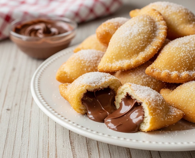 Panzerotti com Nutella