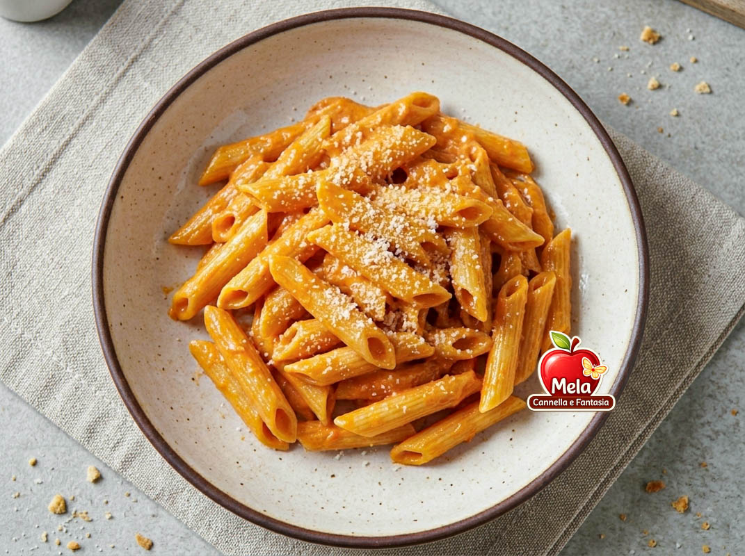 Pennette com creme de pimentões