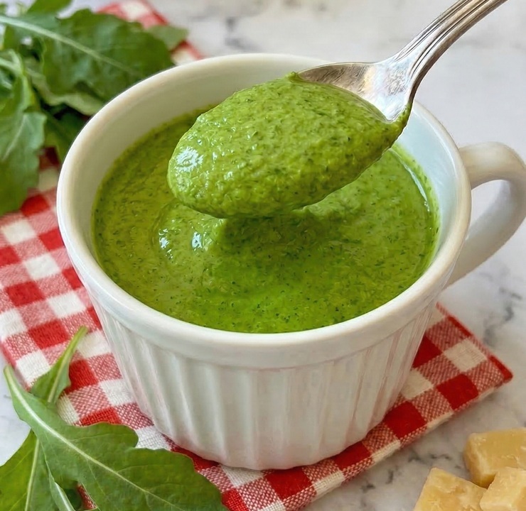 Pesto de rúcula cremoso: receita rápida e dicas para não ficar amargo