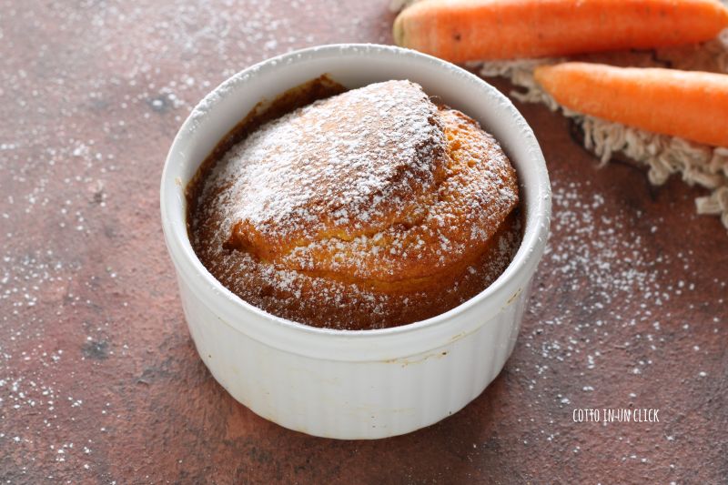 Tortinha de cenoura na airfryer