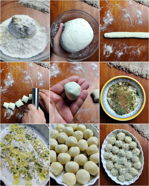 preparação dos gnocchi gratinados na airfryer