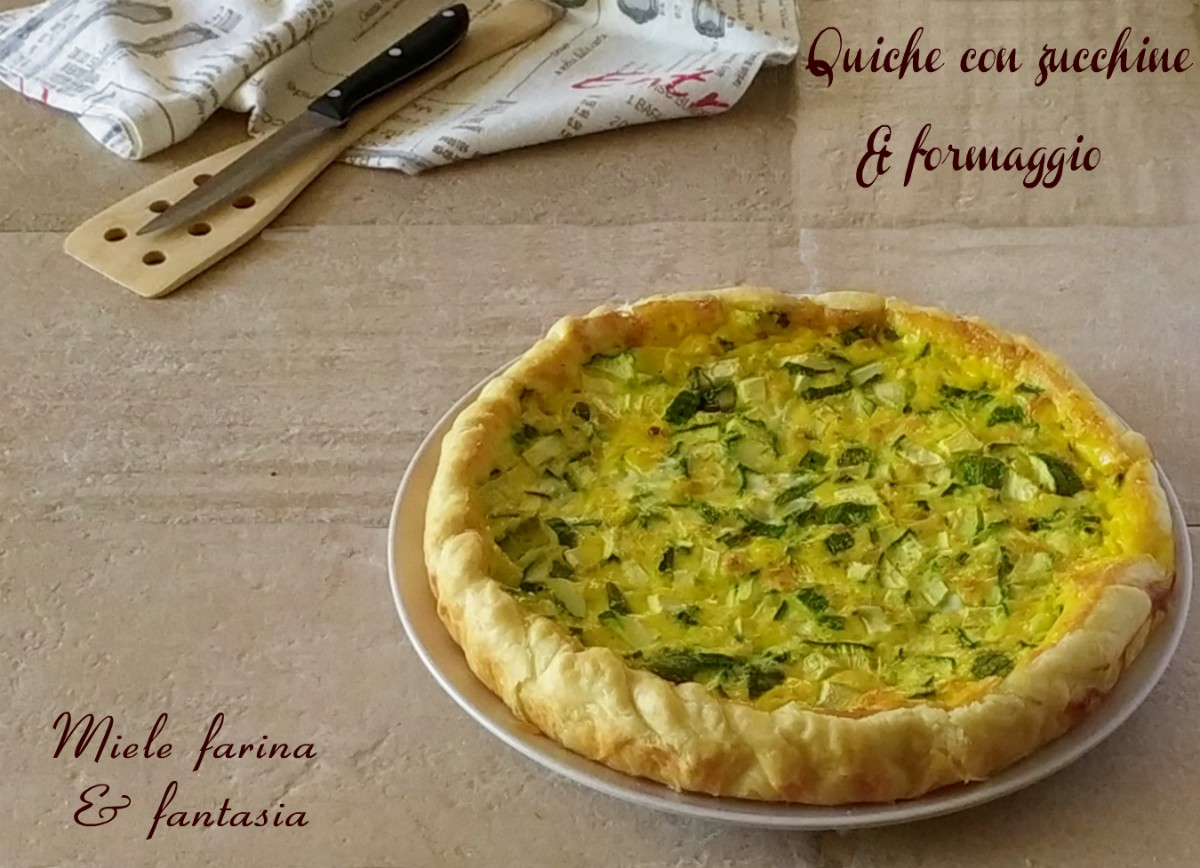 Torta salgada de abobrinha e pecorino