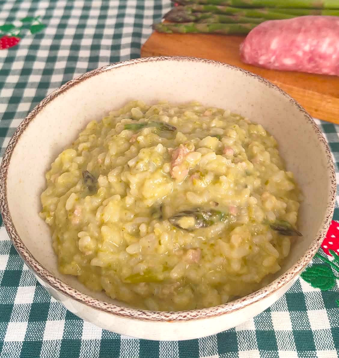 RISOTO DE ASPARGOS E LINGUIÇA com o Monsieur Cuisine