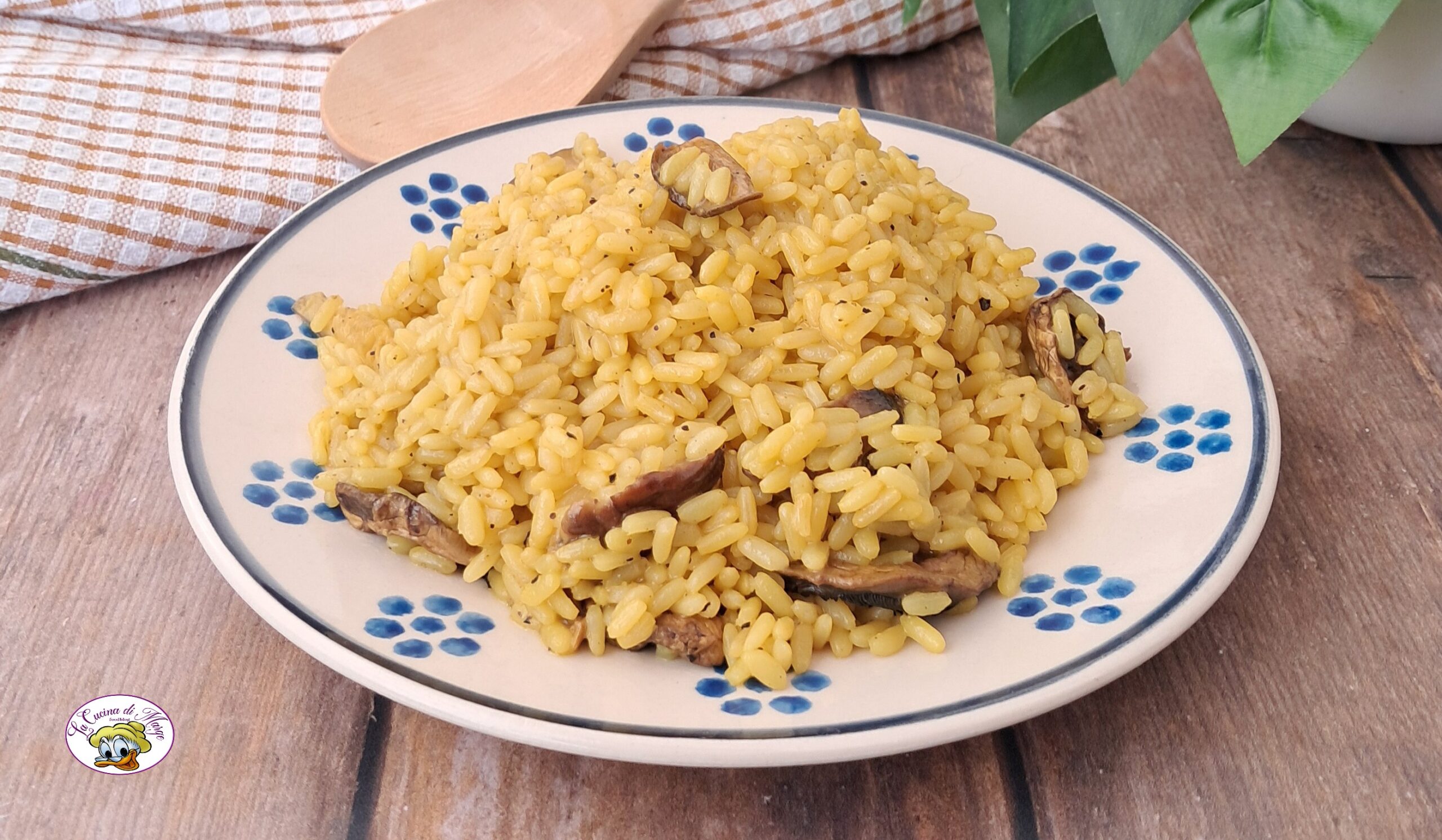 Risoto com cogumelos secos