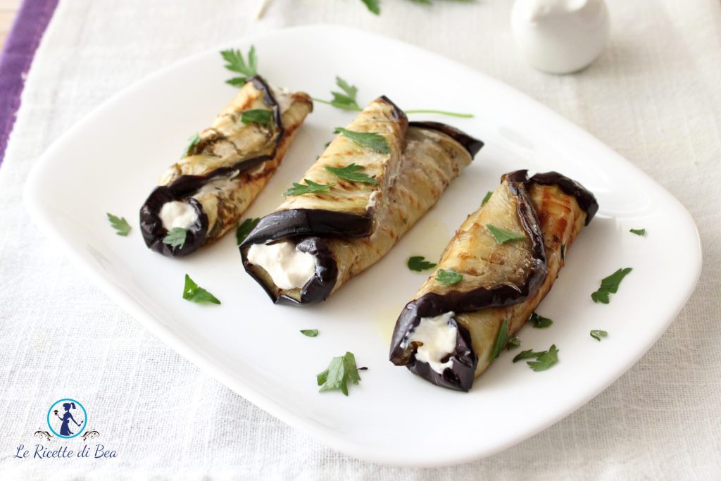 receita rolinhos de berinjela