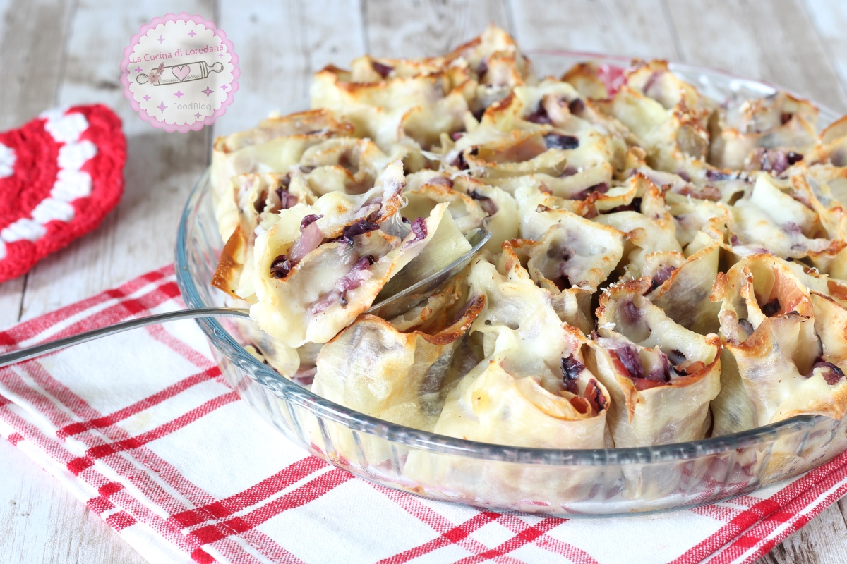 Rolinhos de lasanha com radicchio: um prato especial