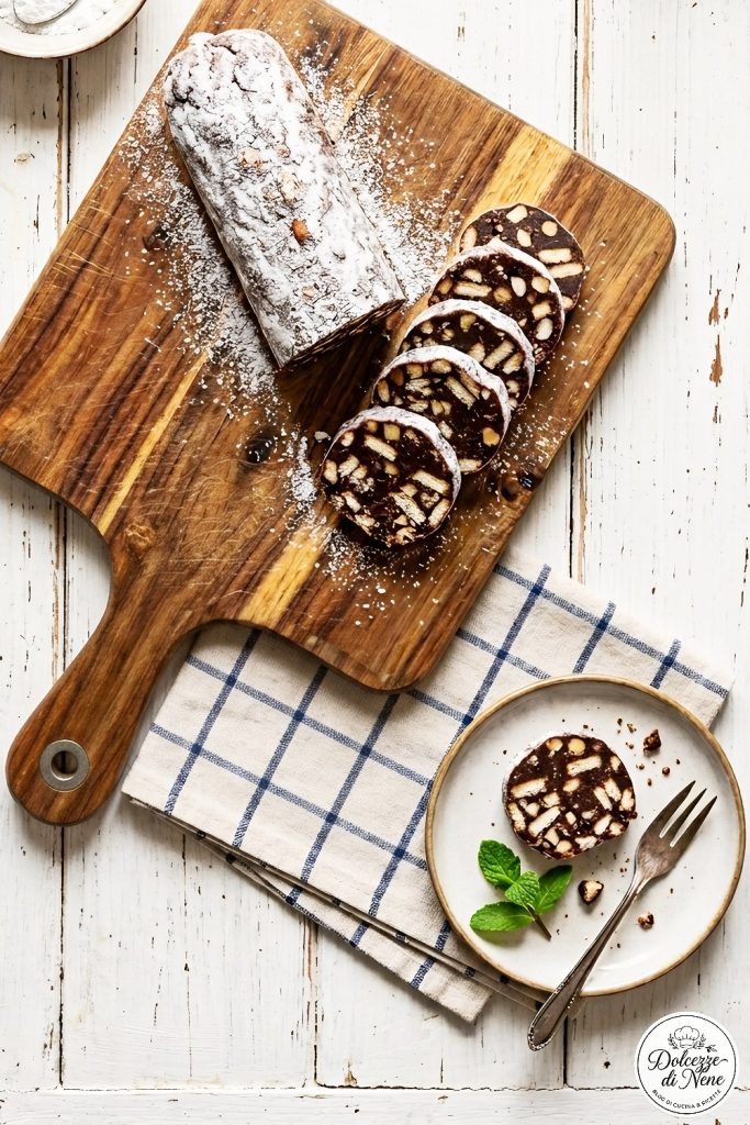 Salame de chocolate meio amargo