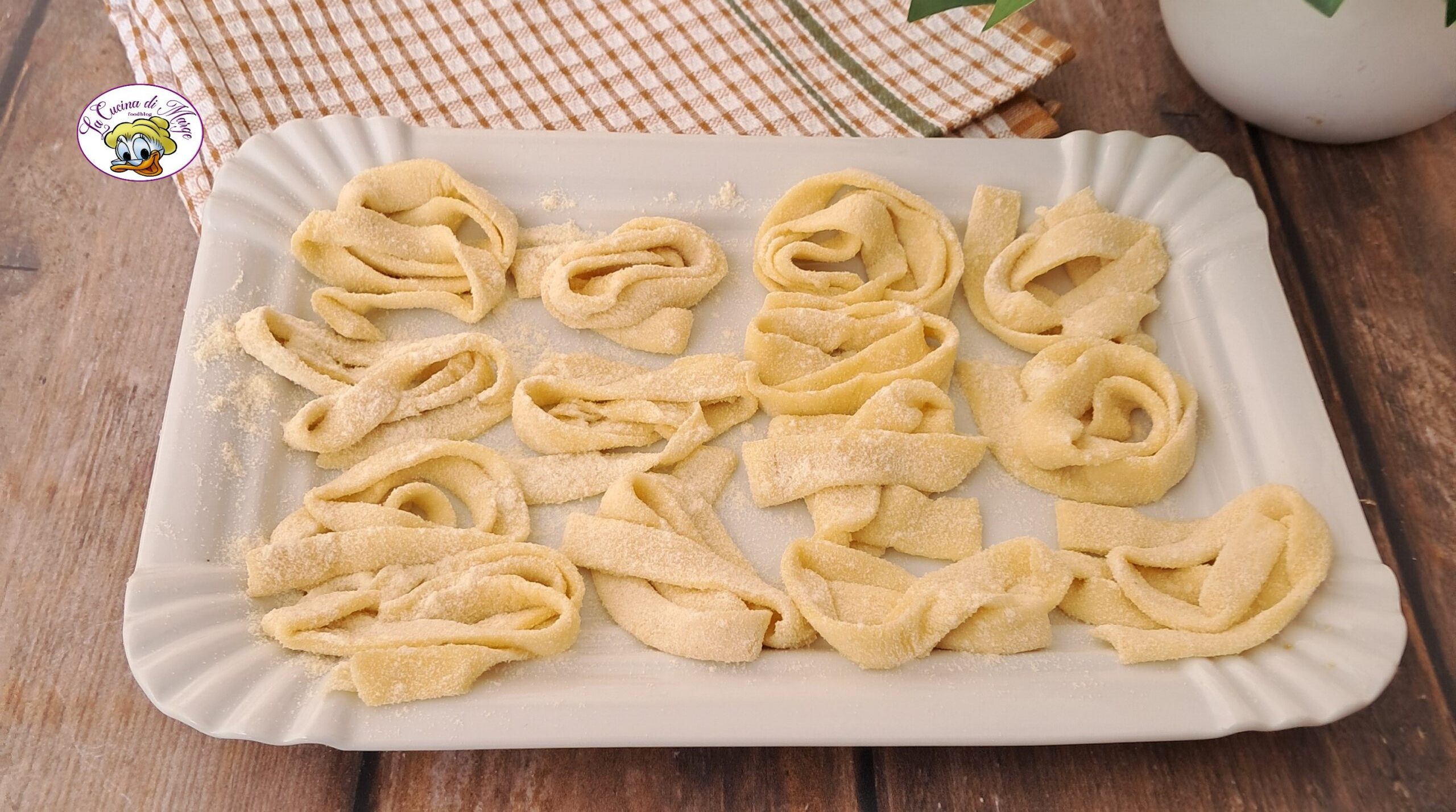 Tagliatelle sem ovos
