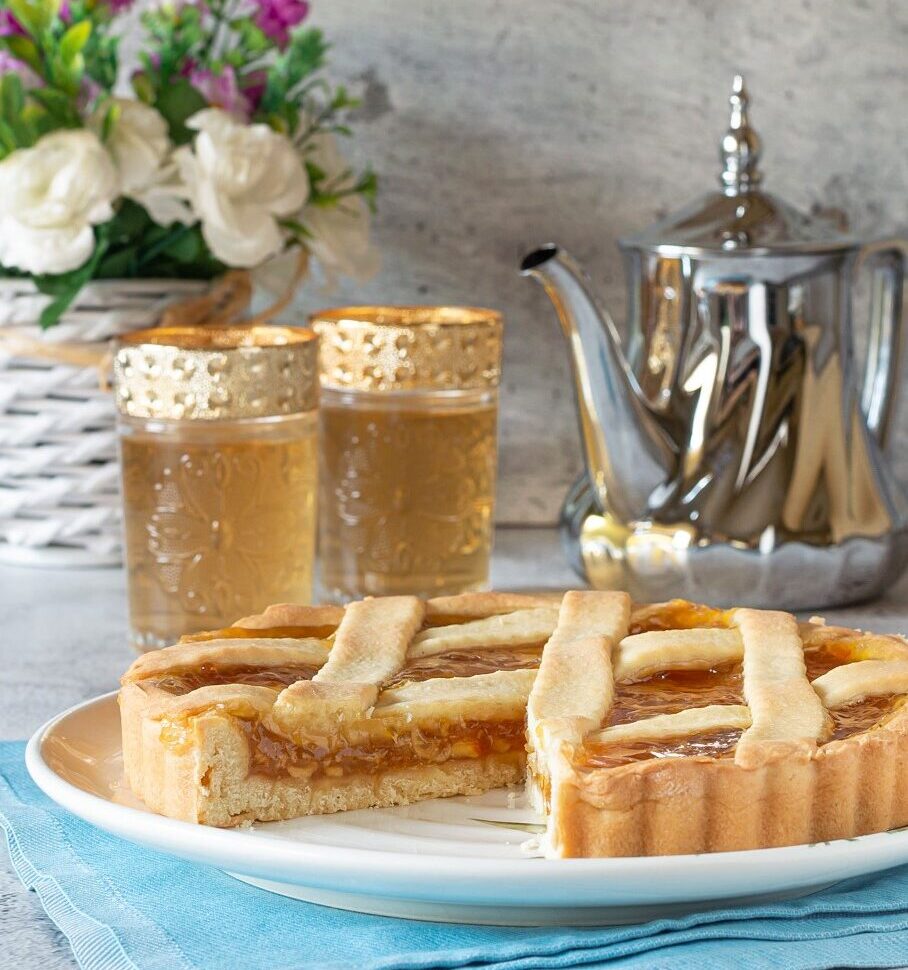 Torta de massa podre com óleo