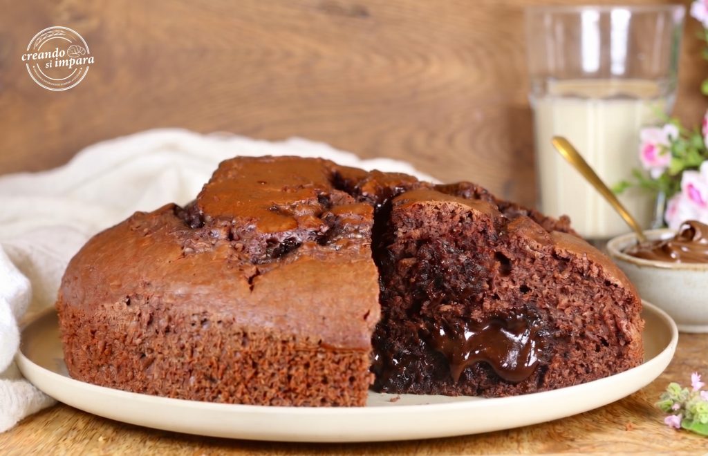 Torta nua com Nutella