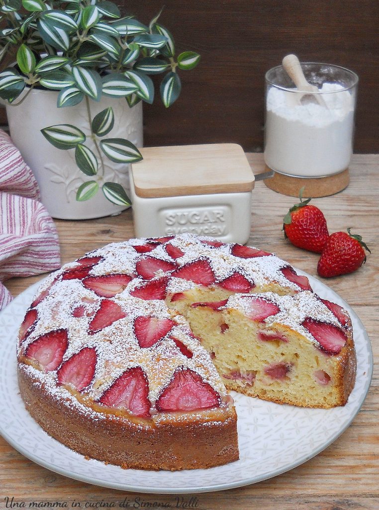 torta con ricotta e fragole vert