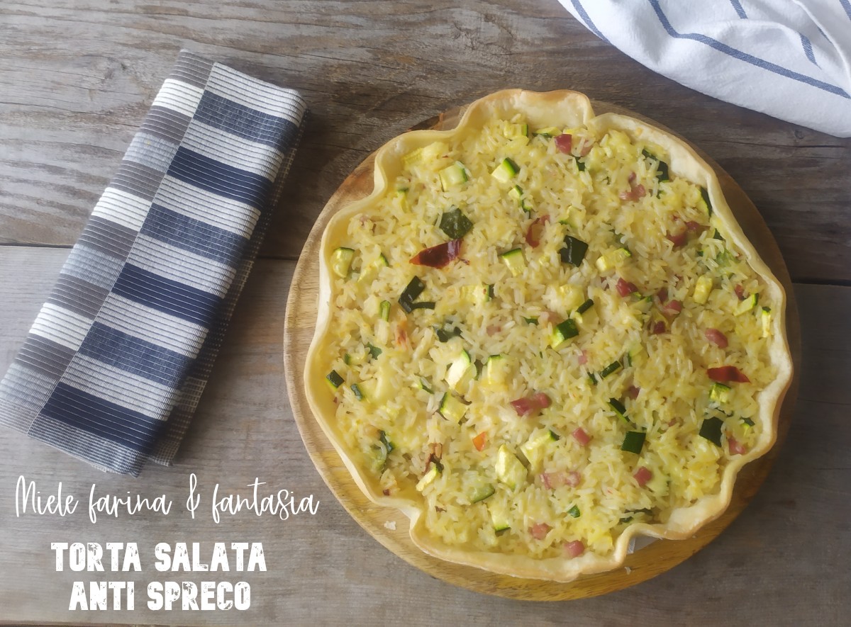 Torta salgada anti-desperdicio