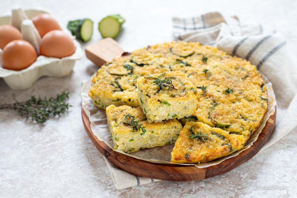 torta de arroz com abobrinha