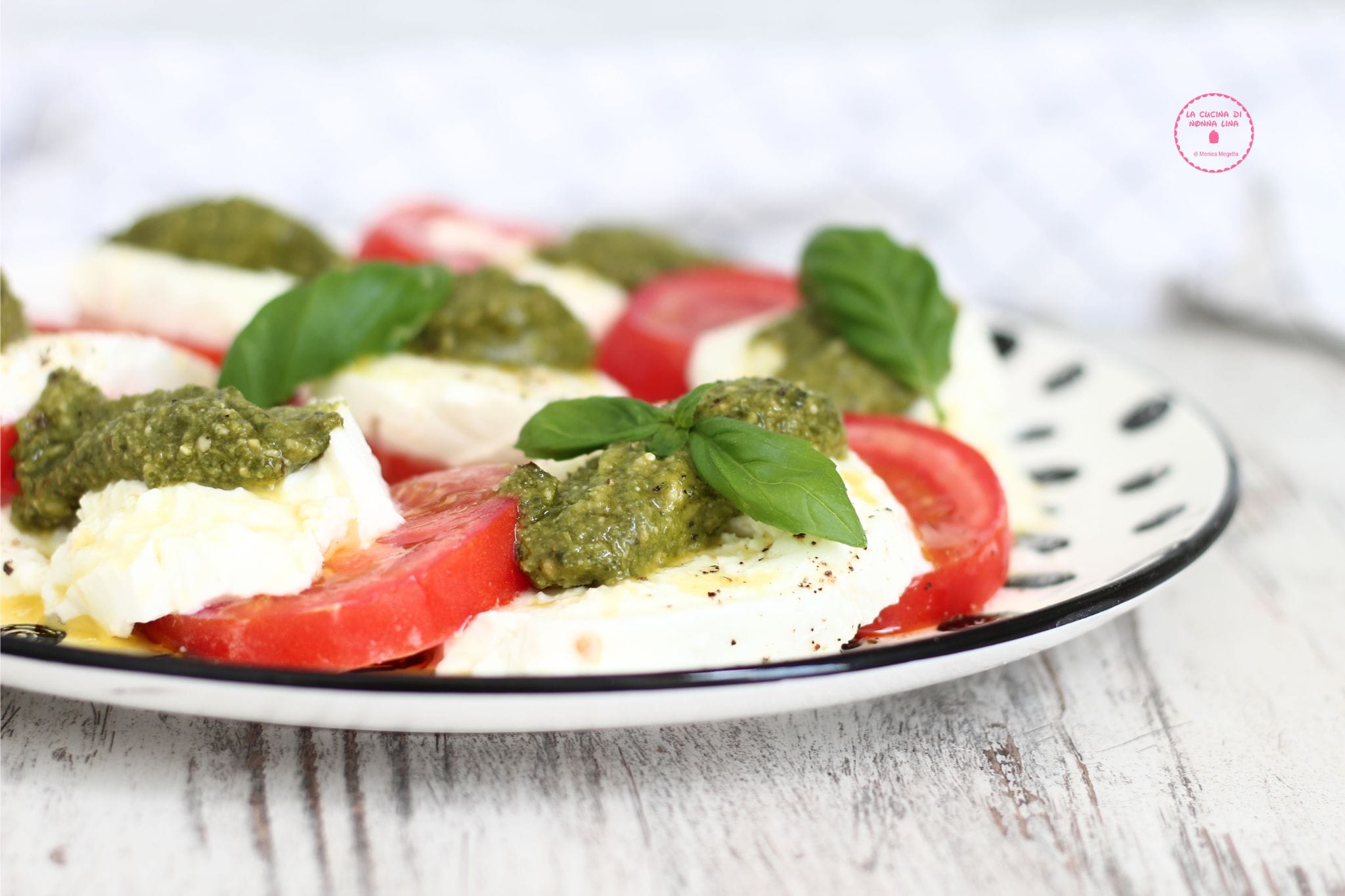 Caprese met pesto