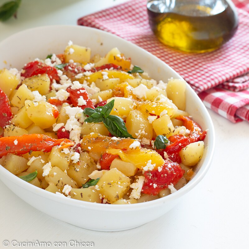 Aardappelen en Paprika Salade