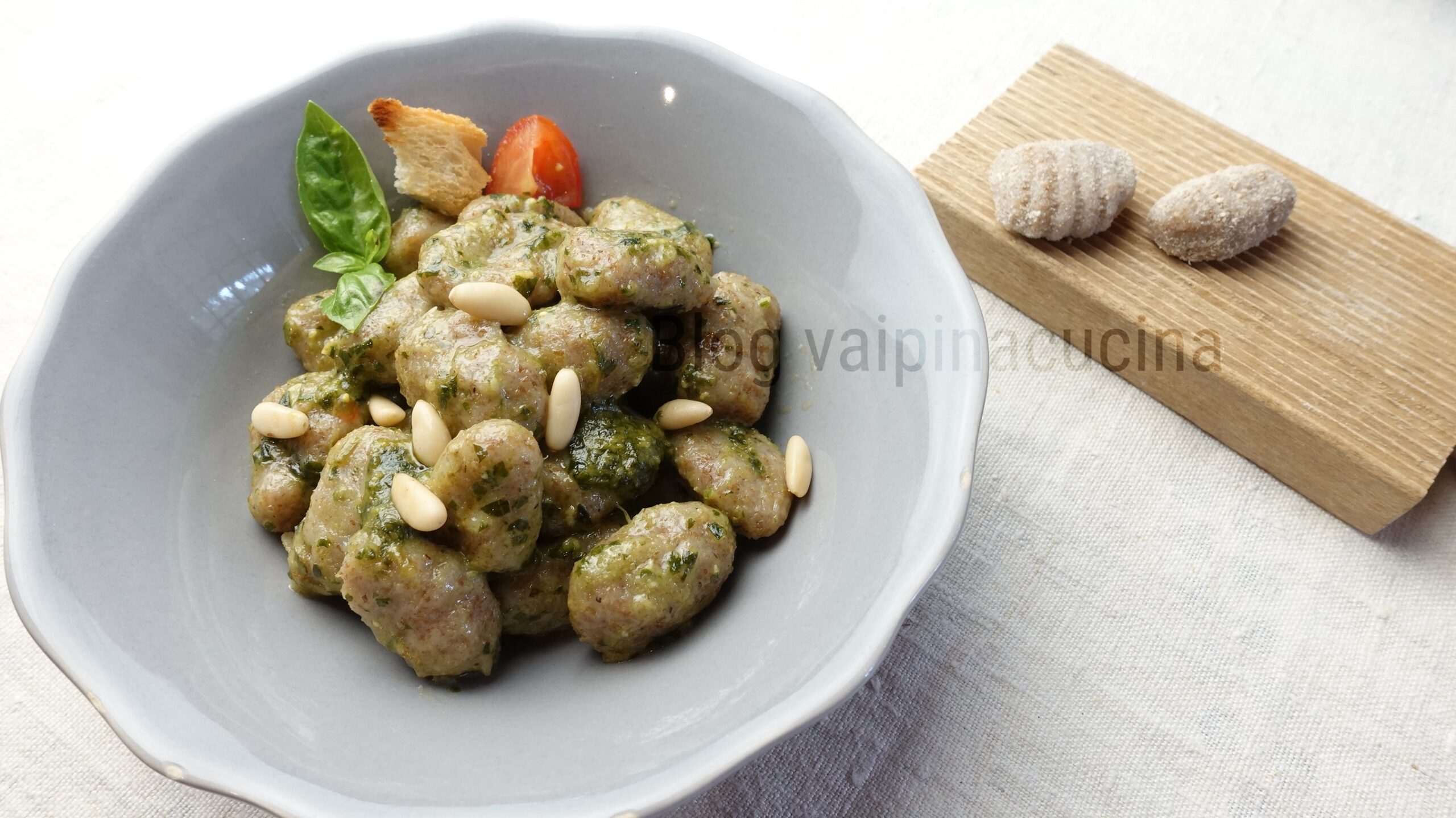 Volkoren gnocchi met pesto