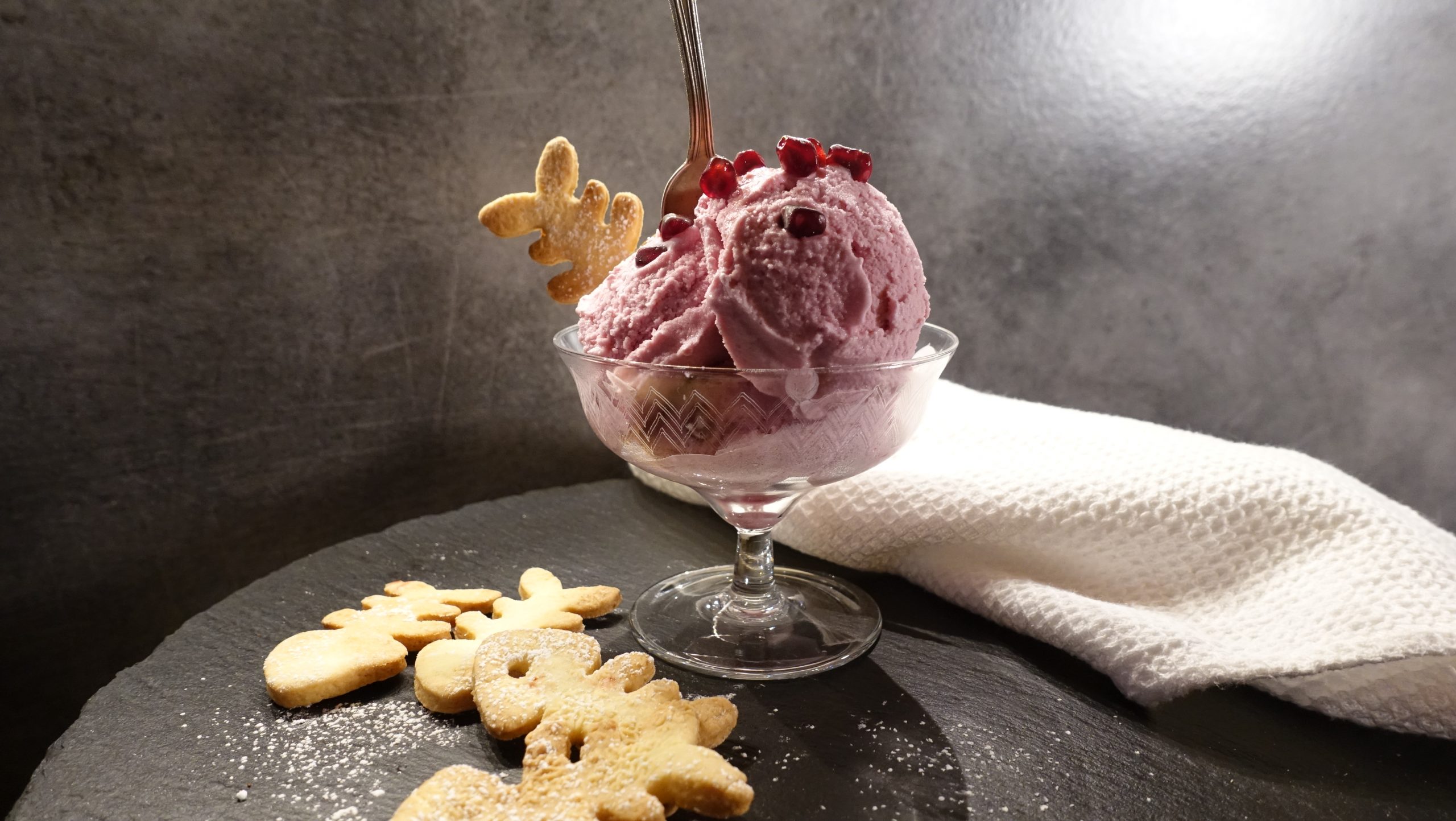 Granaatappelijs met Kerst