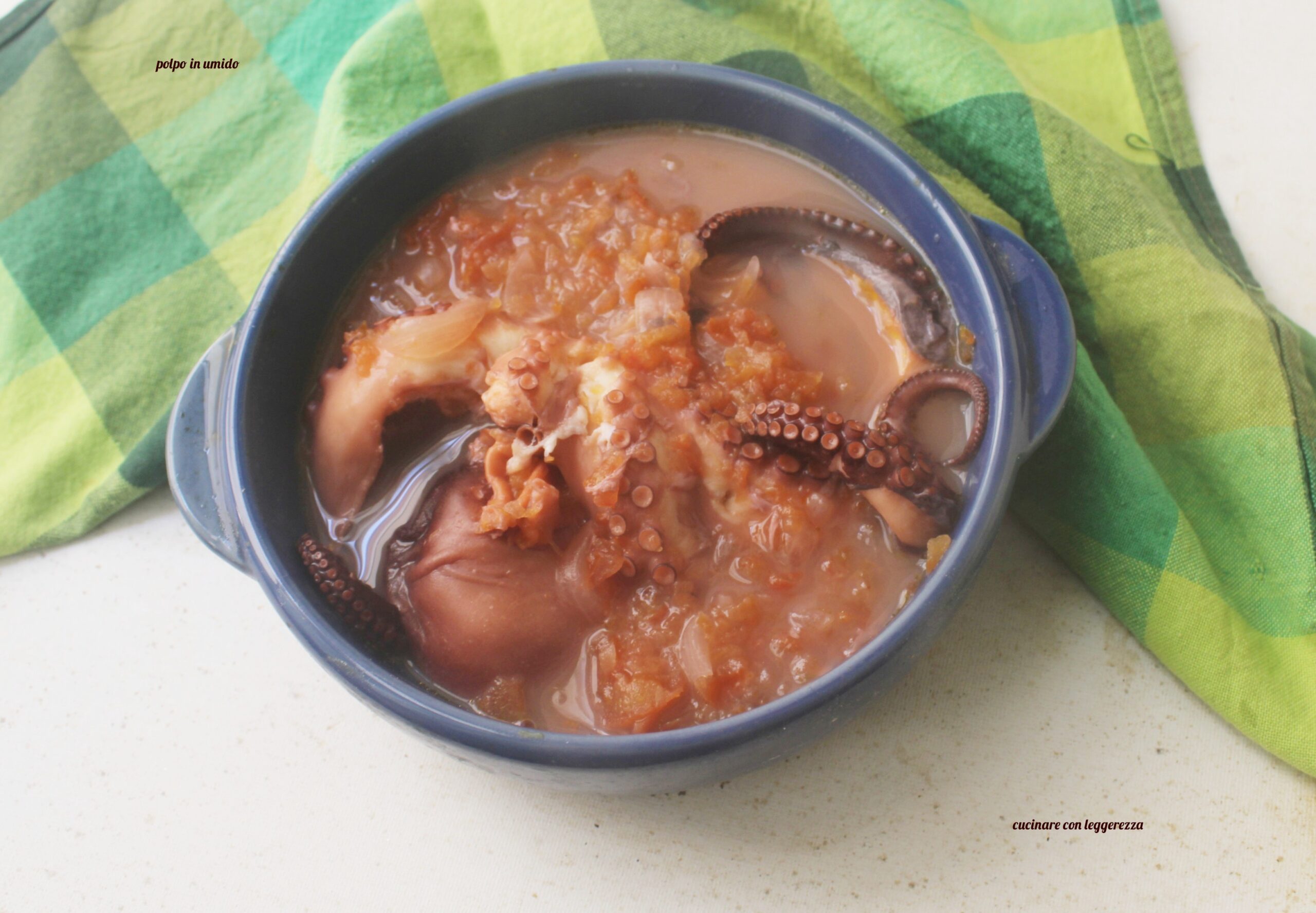 Stoofpot van inktvis