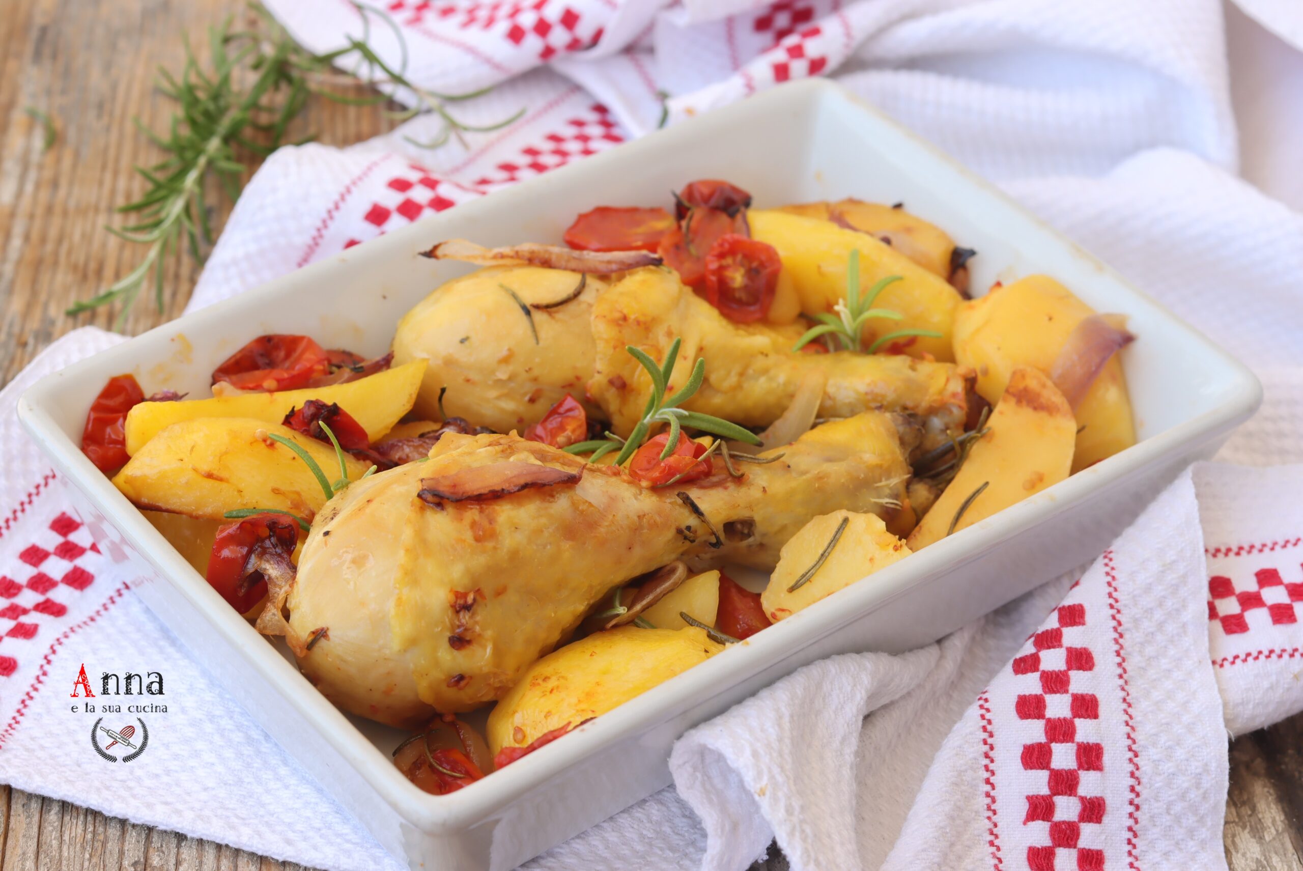 Kip en aardappelen uit de oven snelle versie