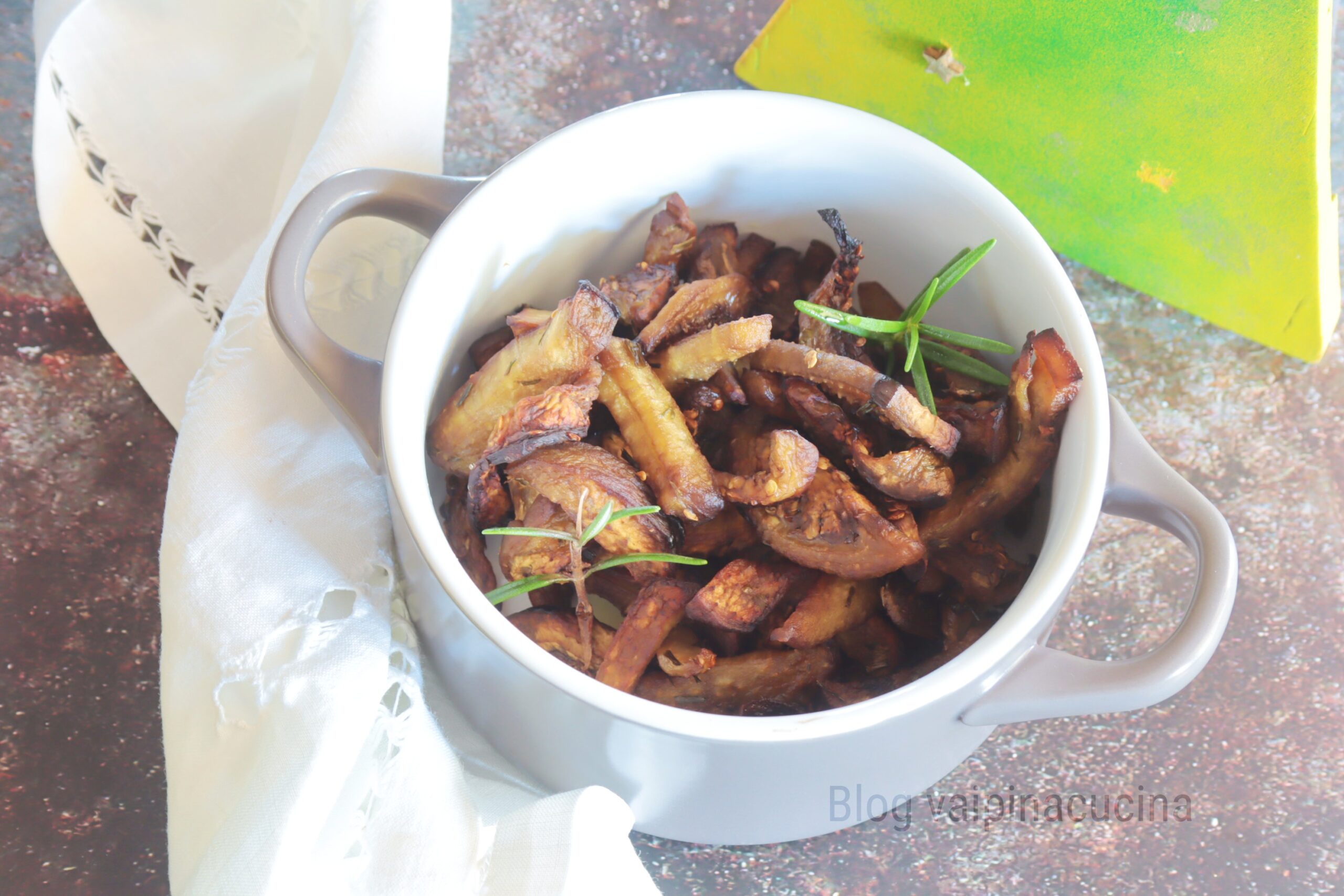 Geroosterde paarse aubergines