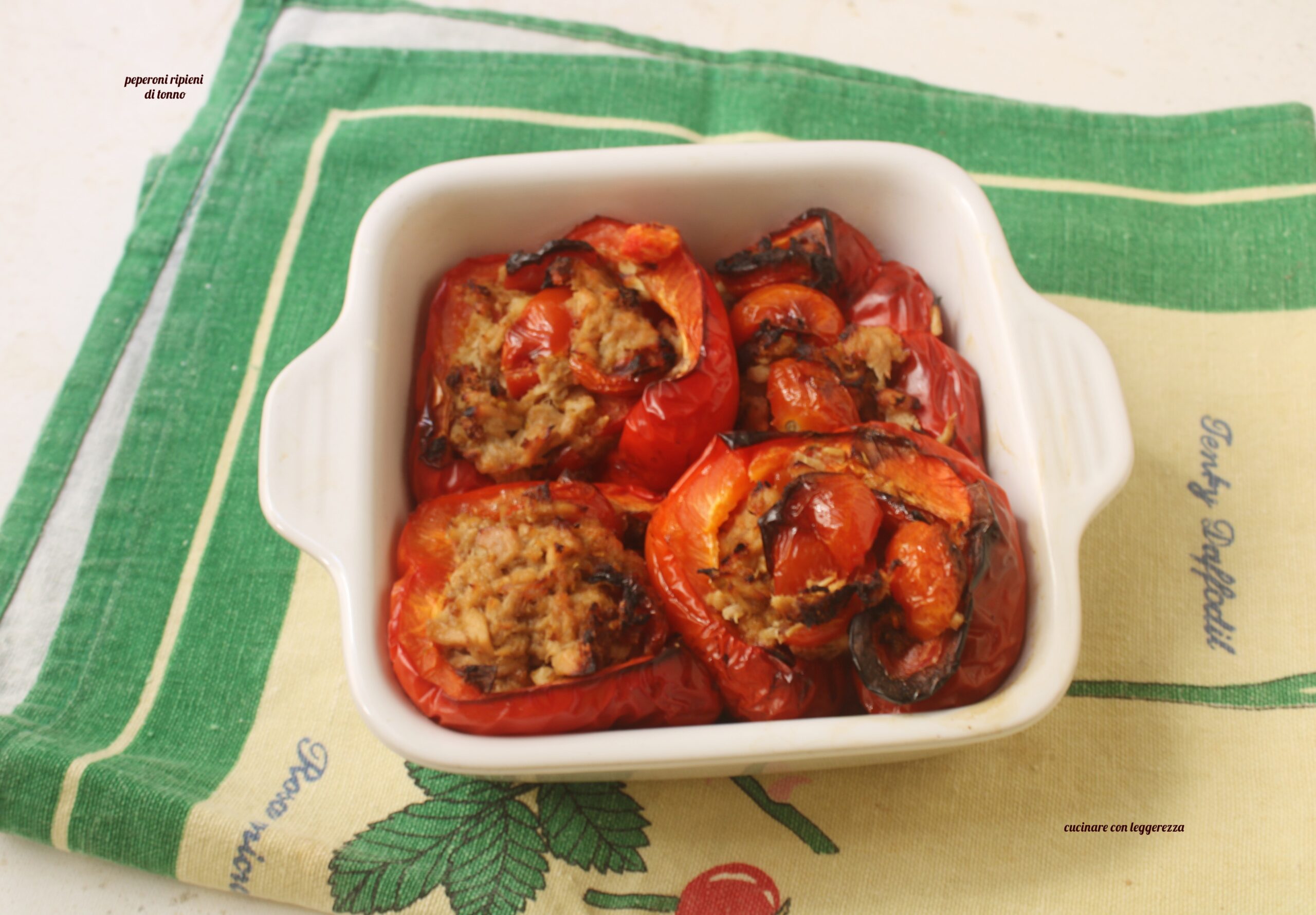 Gevulde paprika’s met tonijn