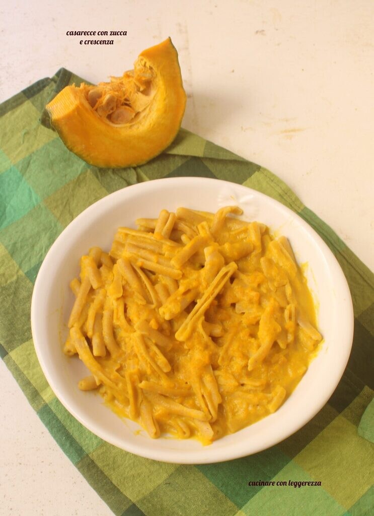 casarecce met pompoen en crescenza