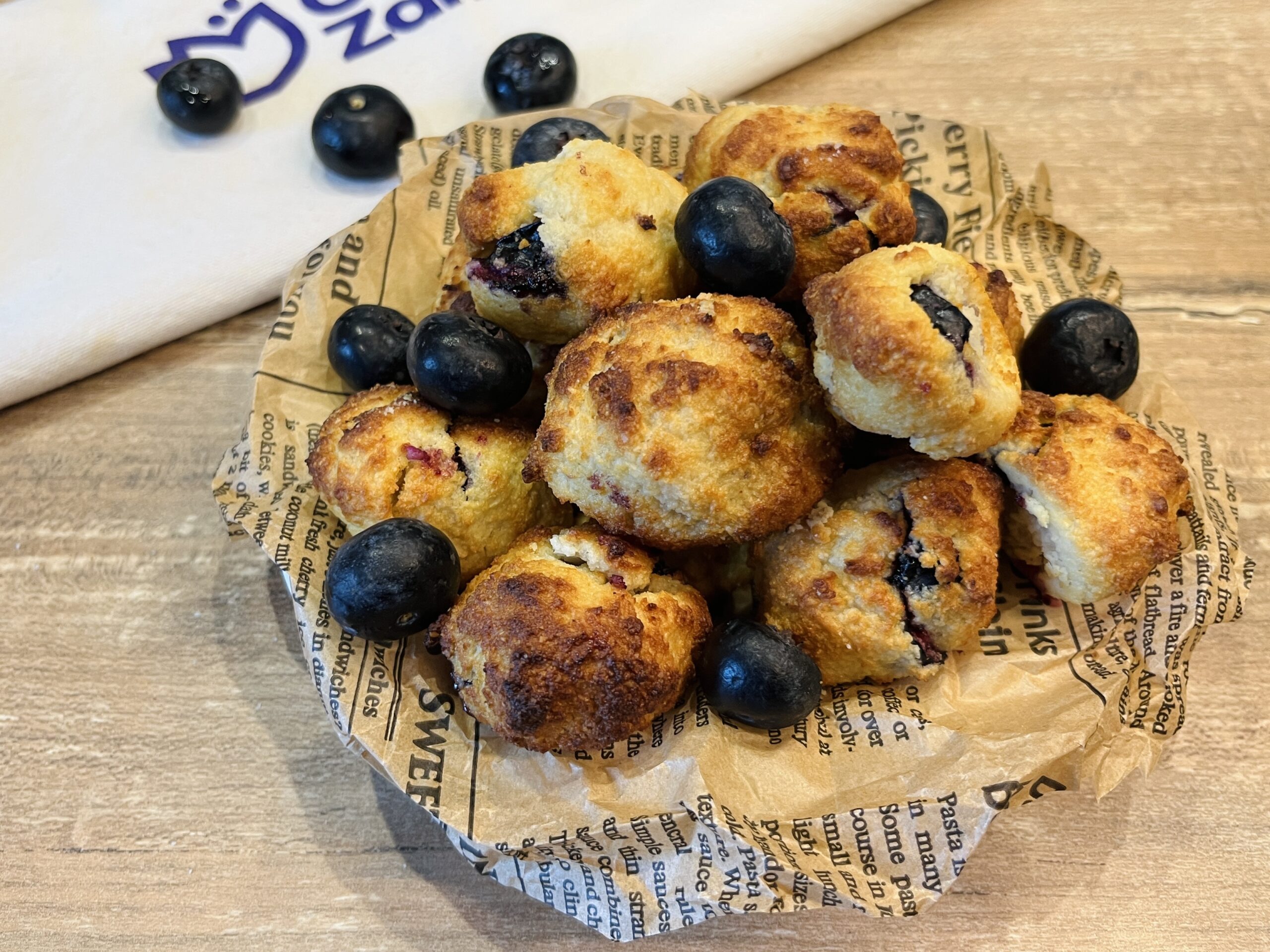 Yoghurttaartjes met bosbessen in de airfryer
