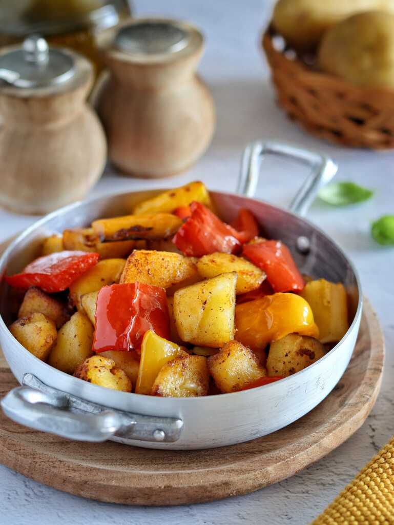 Paprika en aardappelen