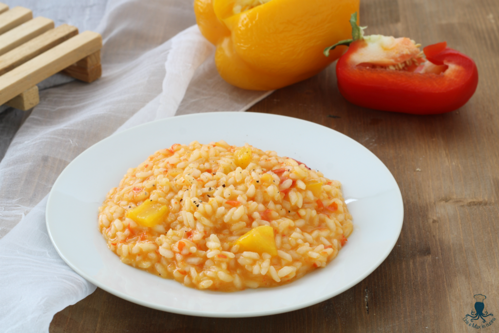 risotto met paprika's