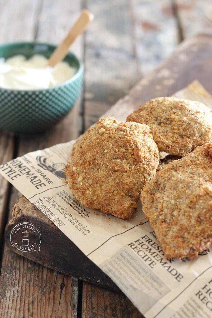 Sojaschnitzels in de heteluchtfriteuse