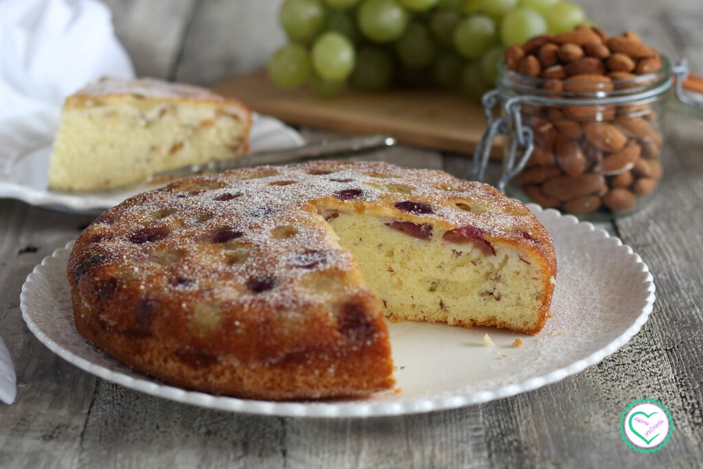 Recept Taart met druiven en amandelen
