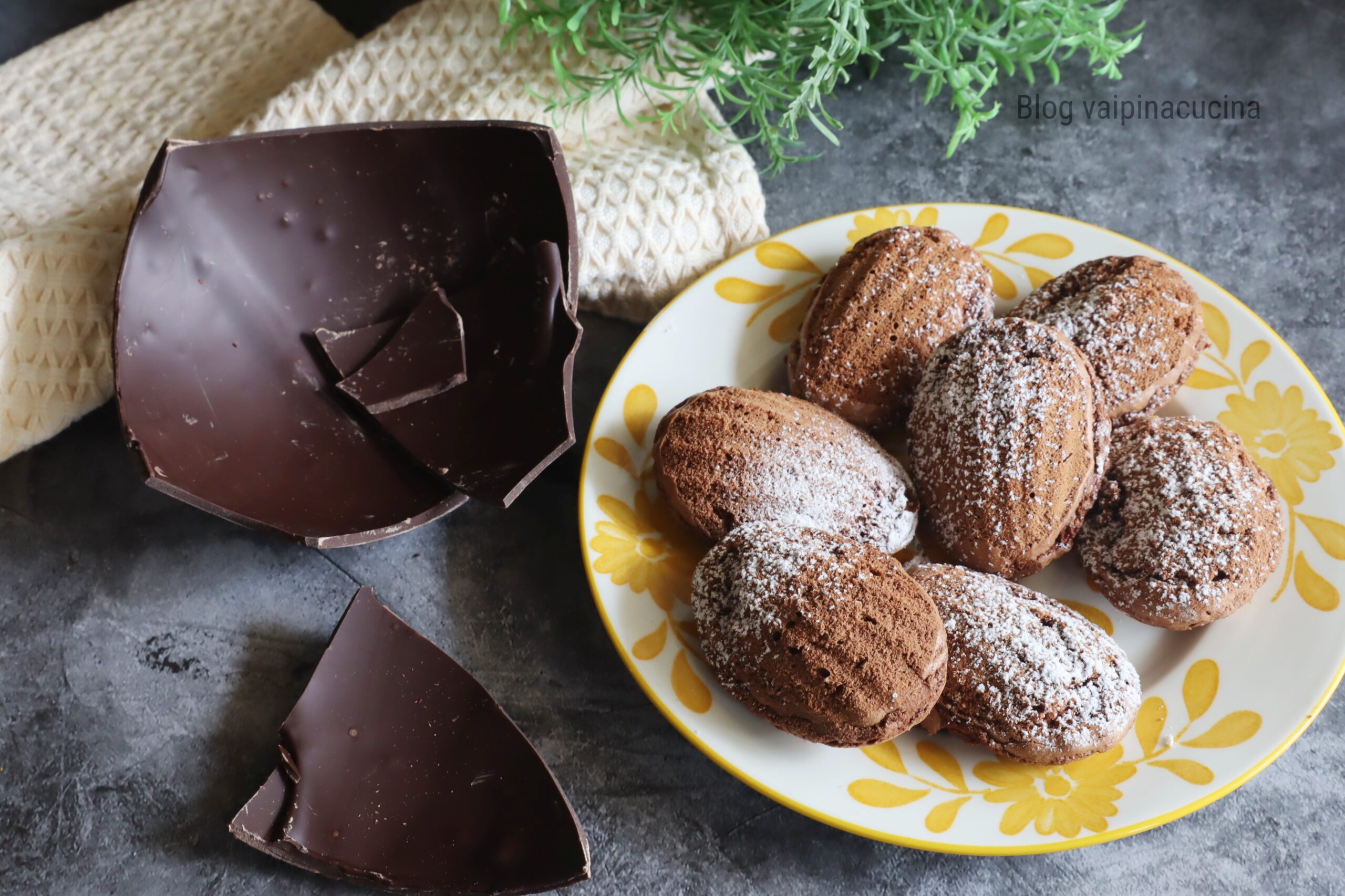 Madeleines met gerecycleerde chocolade