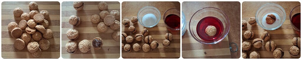 Amaretti kussen met alchermes