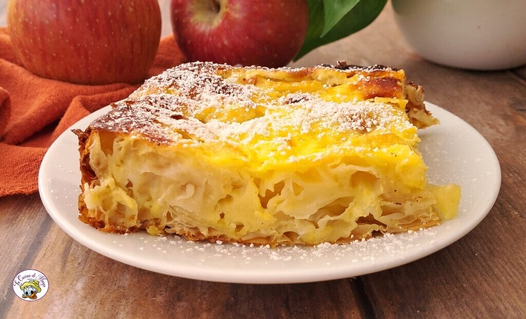 Appeltaart met filodeeg