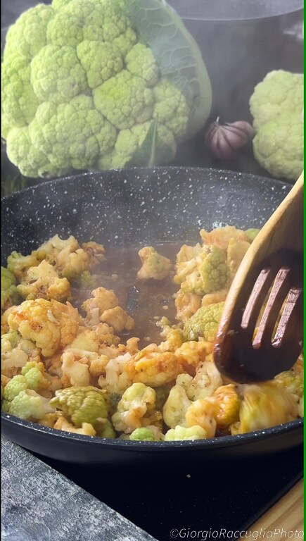bloemkool in de pan