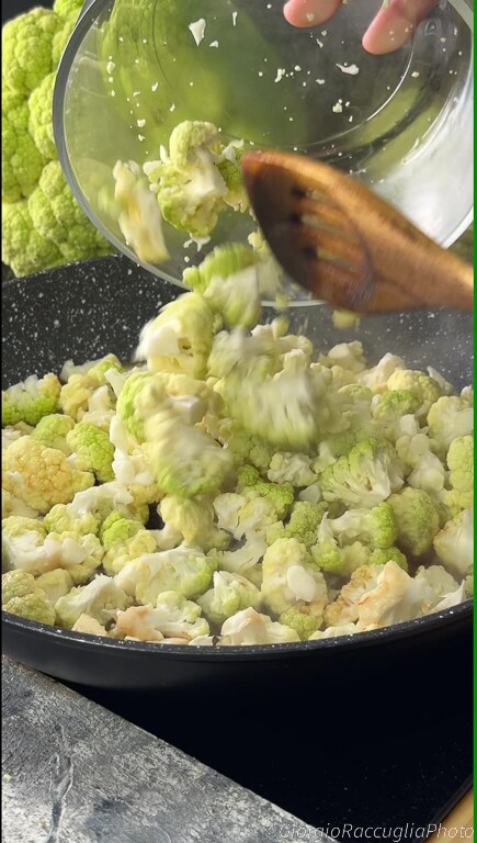 bloemkool in de pan