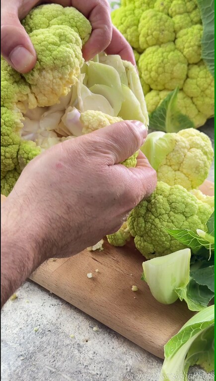 bloemkool in de pan