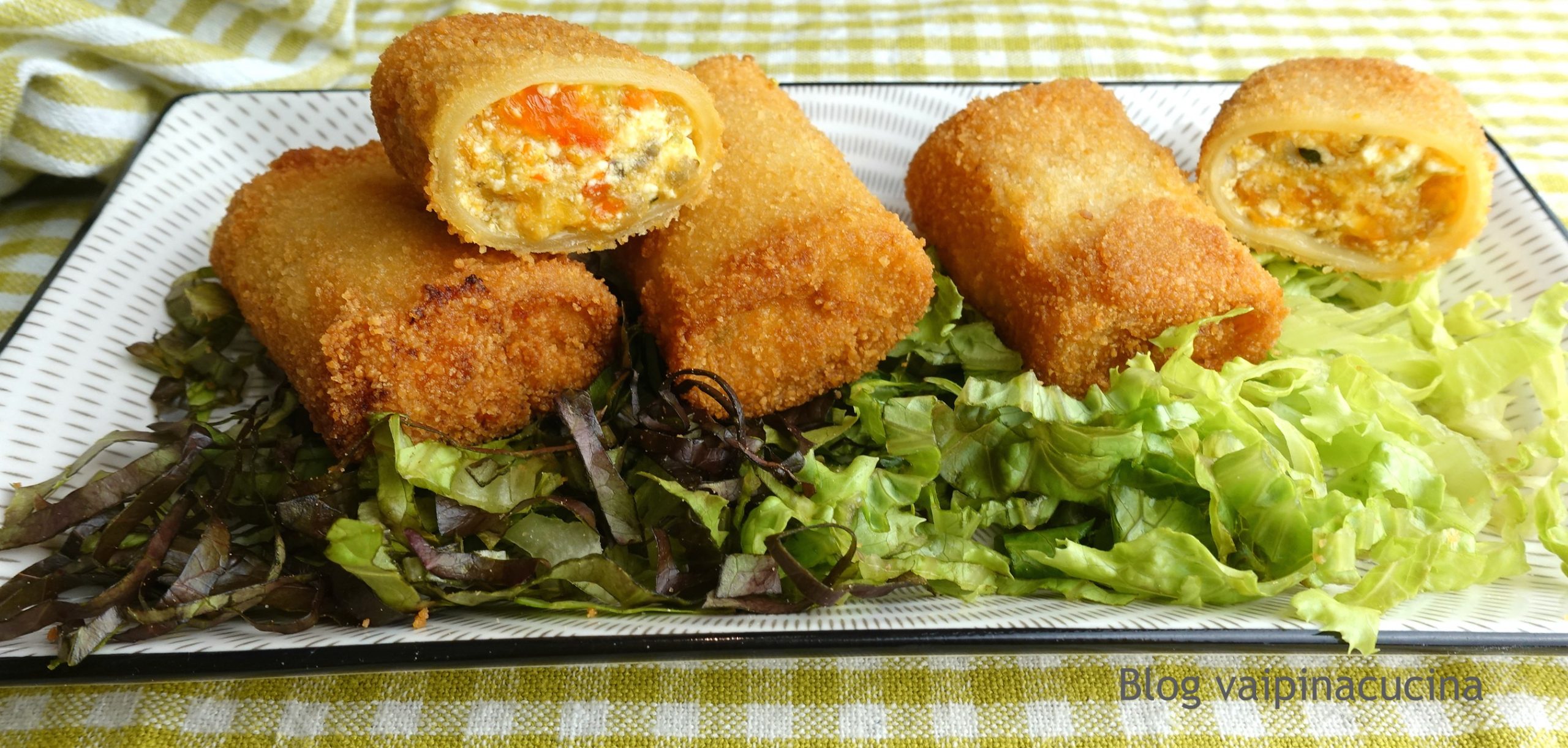 Gevulde paccheri met ricotta en groenten