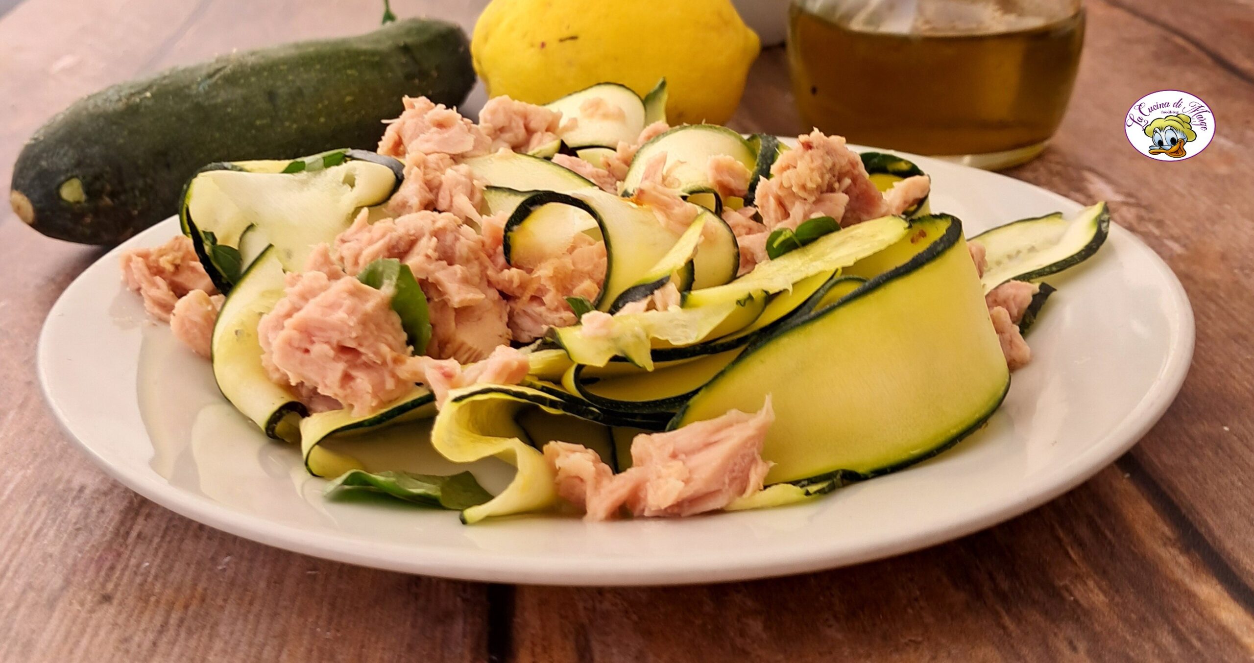 Courgette en tonijn salade